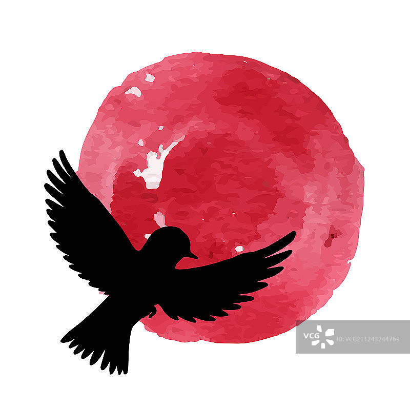 飞鸟剪影图片素材