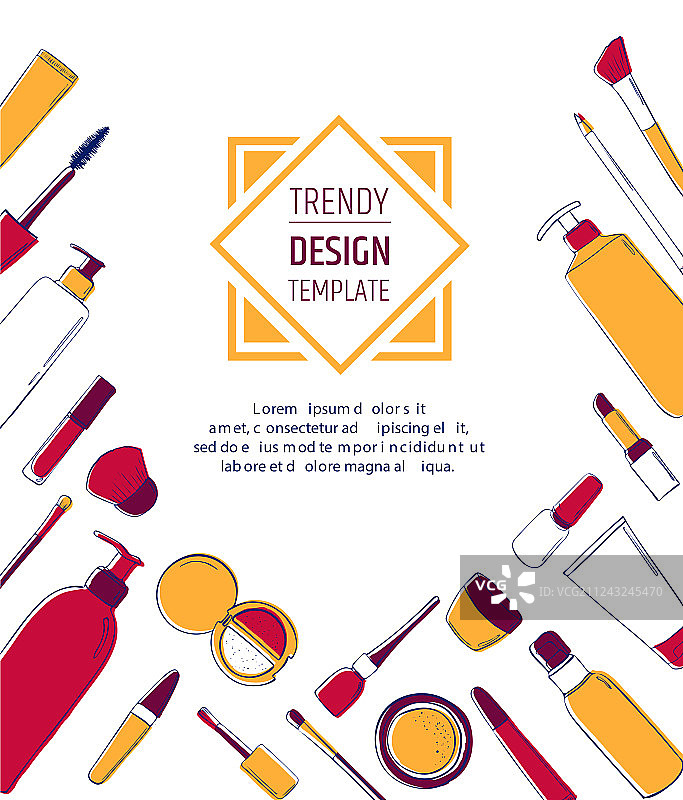 美容院化妆banner布局模板图片素材