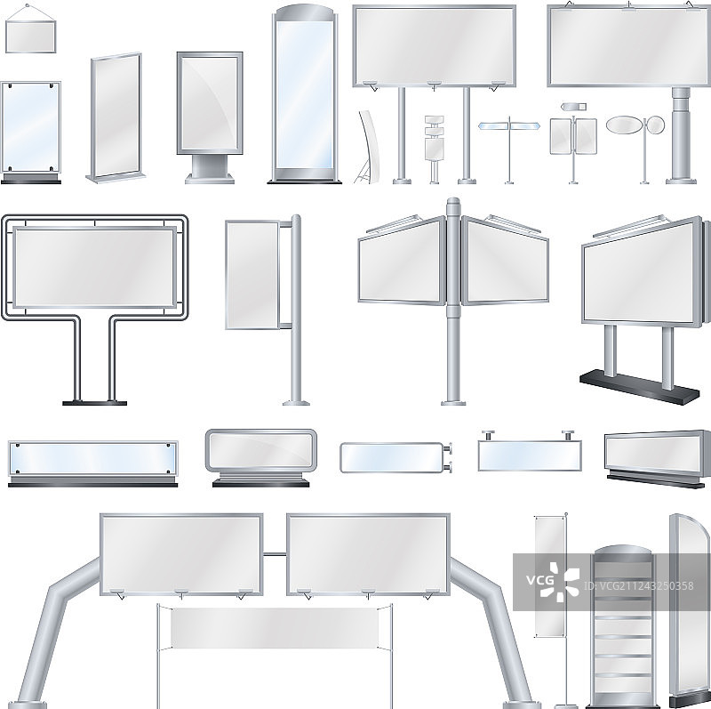 广告牌和banner样机图片素材