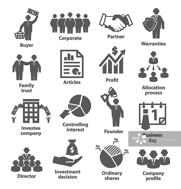 商业管理图标包38个图片素材