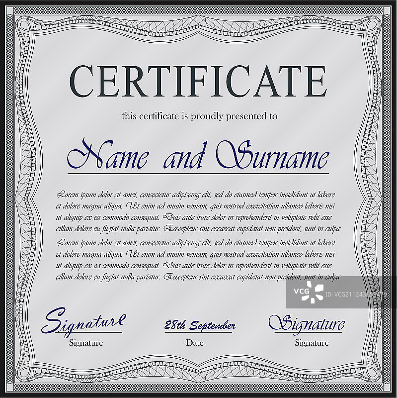 证书设计图片素材