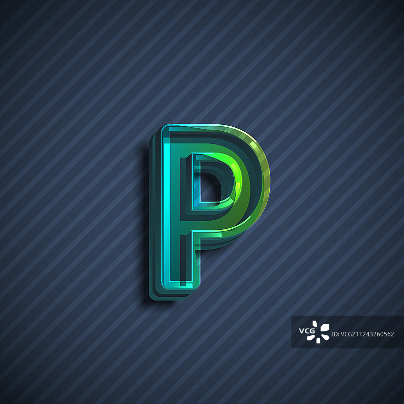 有光泽的3D字体字符图片素材