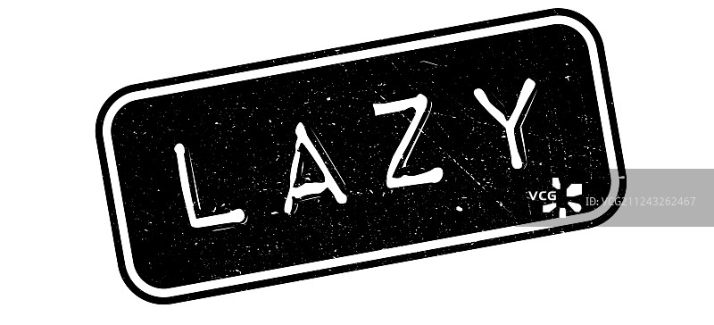 懒惰的橡皮图章图片素材