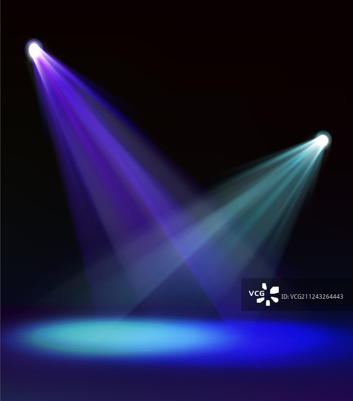 鲜艳的舞台聚光灯图片素材