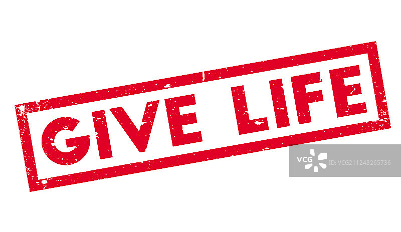 赋予生命橡胶印章图片素材