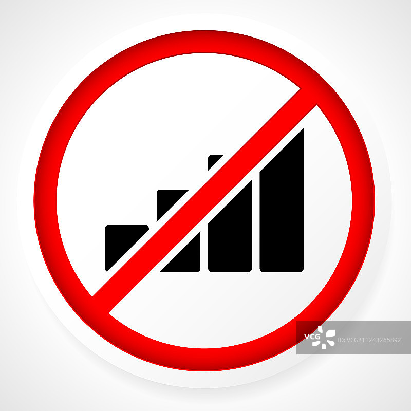 无信号，天线不良概念图标图片素材