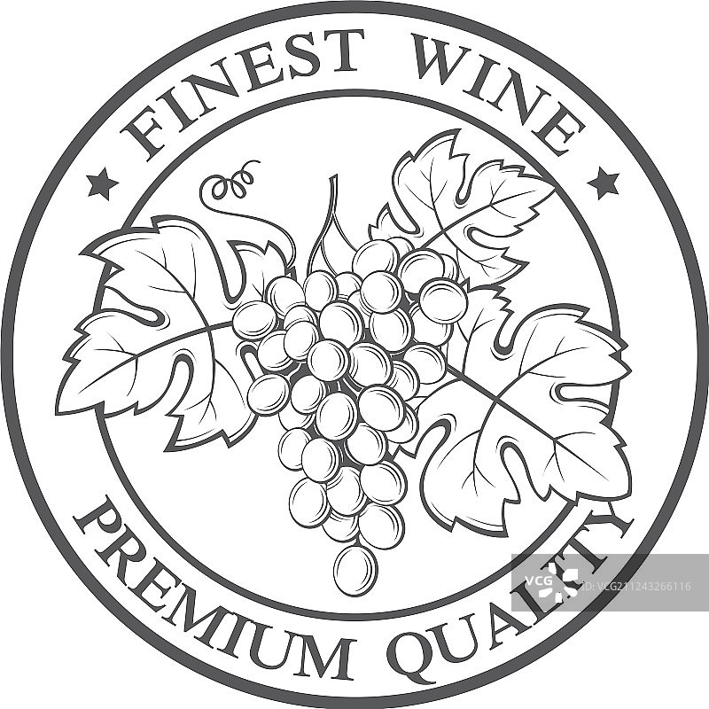 葡萄印章图片素材