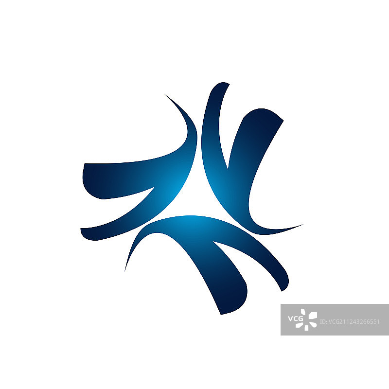 彩色三角形抽象logo图片素材