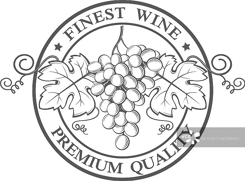 葡萄印章图片素材