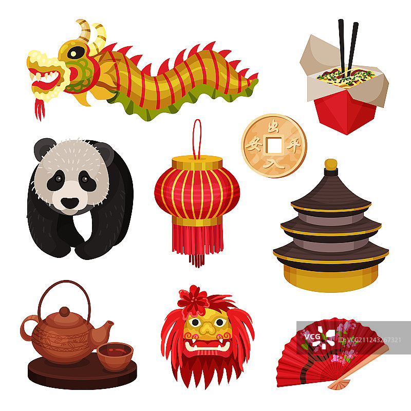 中国风东方元素概念设计图片素材