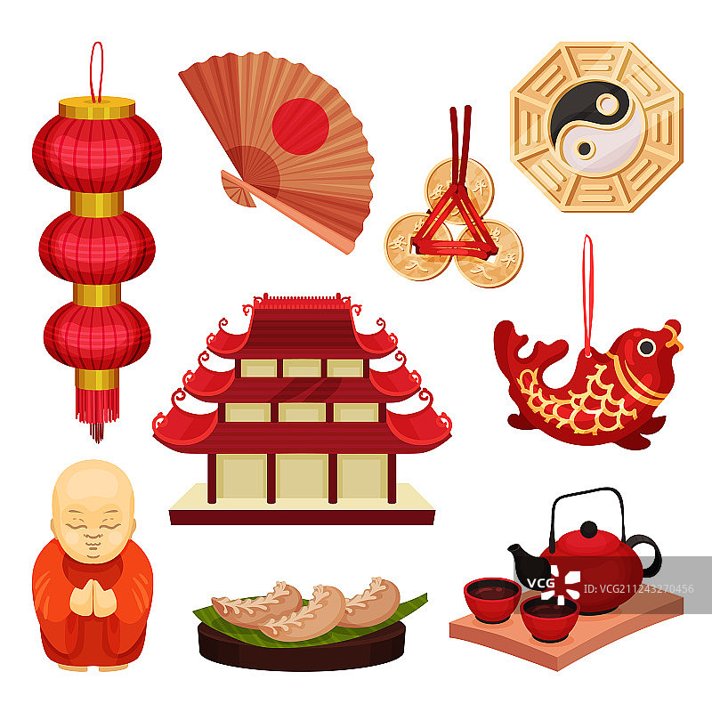 中国风东方文化传统元素图片素材