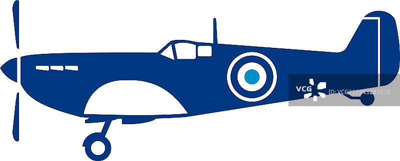 二战喷火式战斗机复古风图片素材