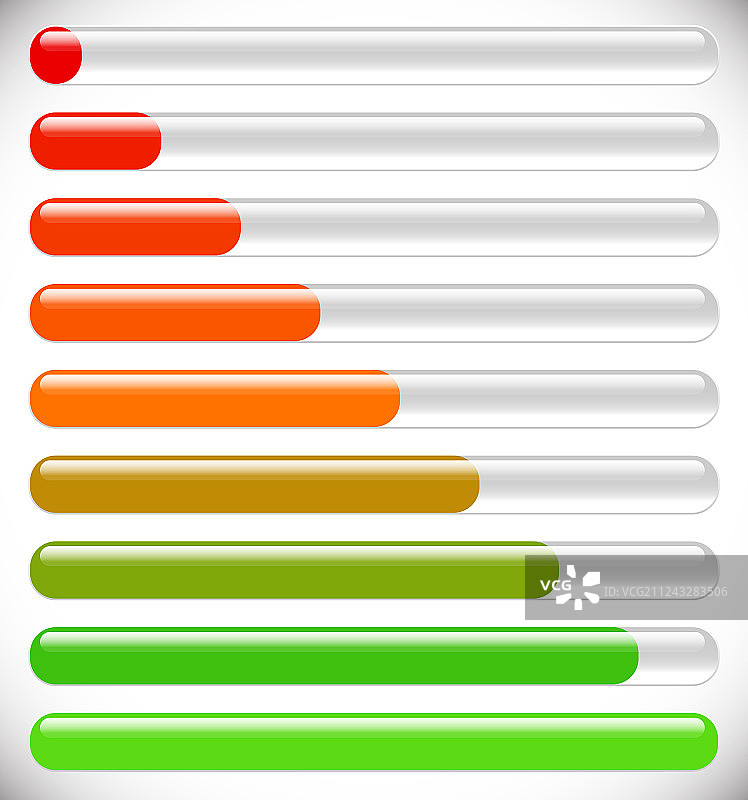 横版进度加载条阶段图片素材