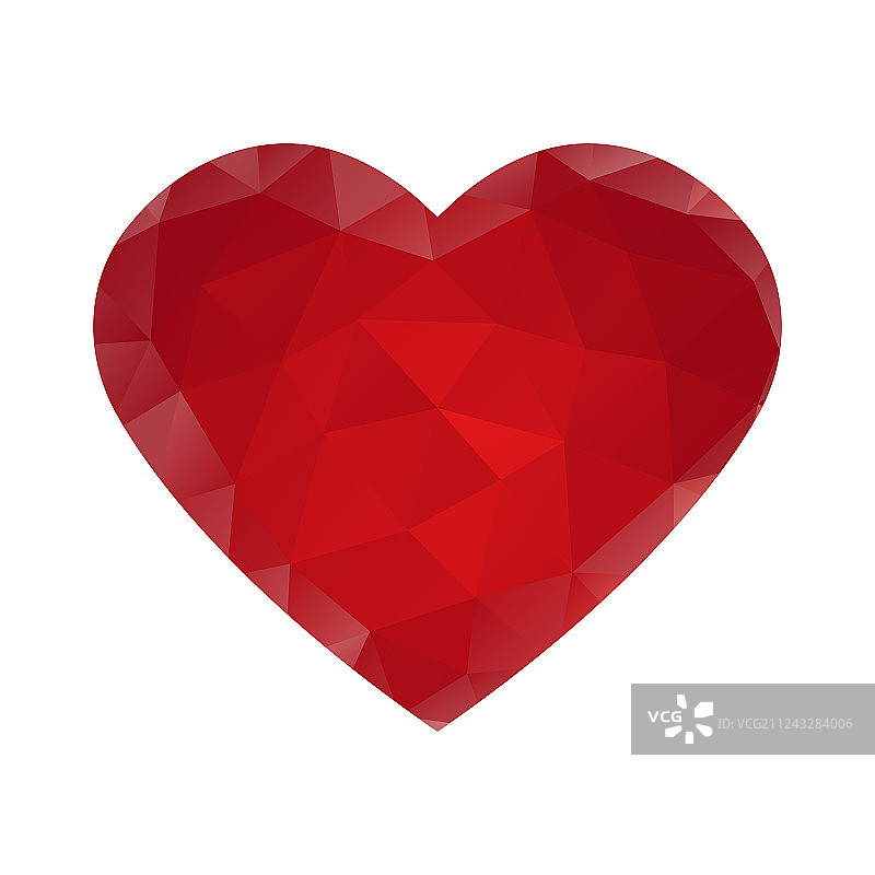 三角形心形图案图片素材