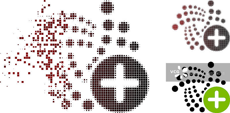 像素化的附加符号图标图片素材