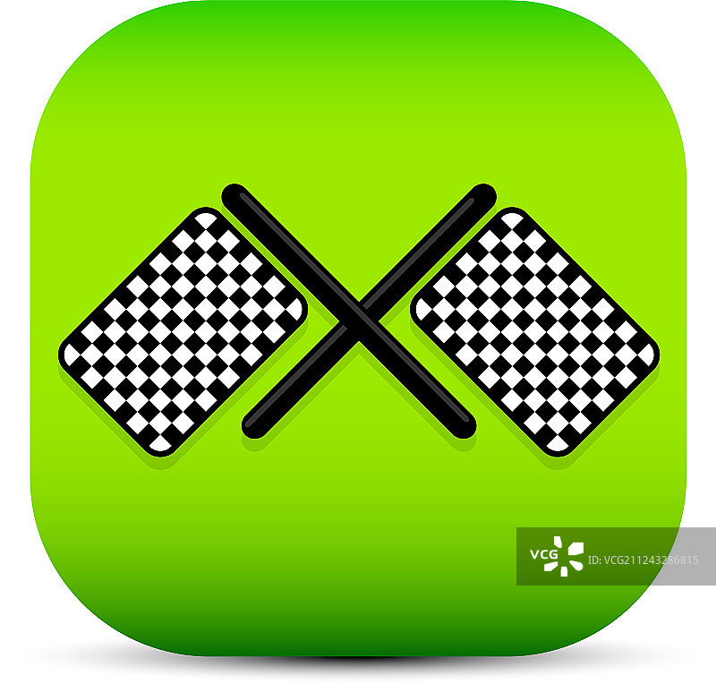 交叉赛车旗帜图标图片素材