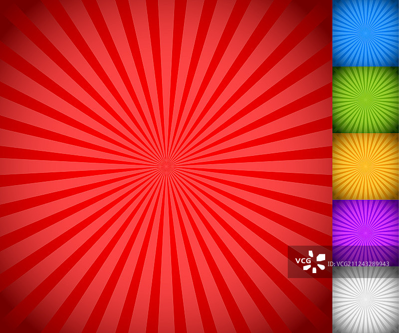 彩色光线旭日星爆背景合集图片素材