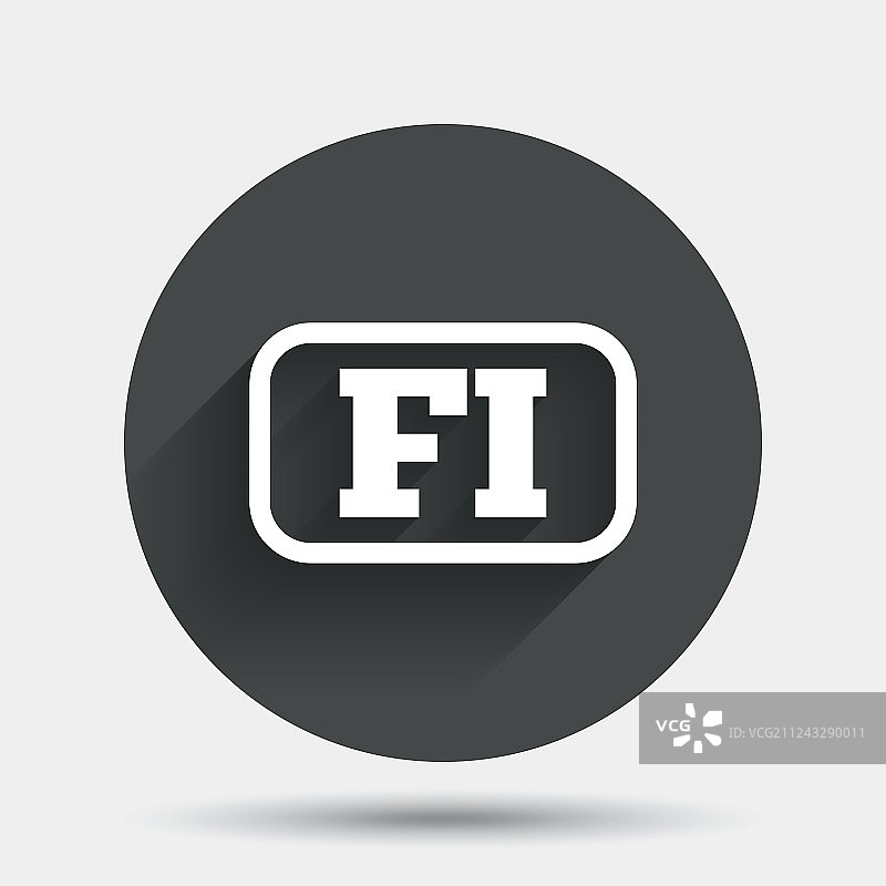 芬兰语标志图标FI翻译图片素材