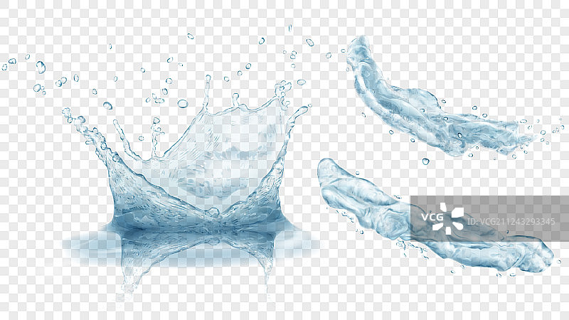 水冠和水花图片素材