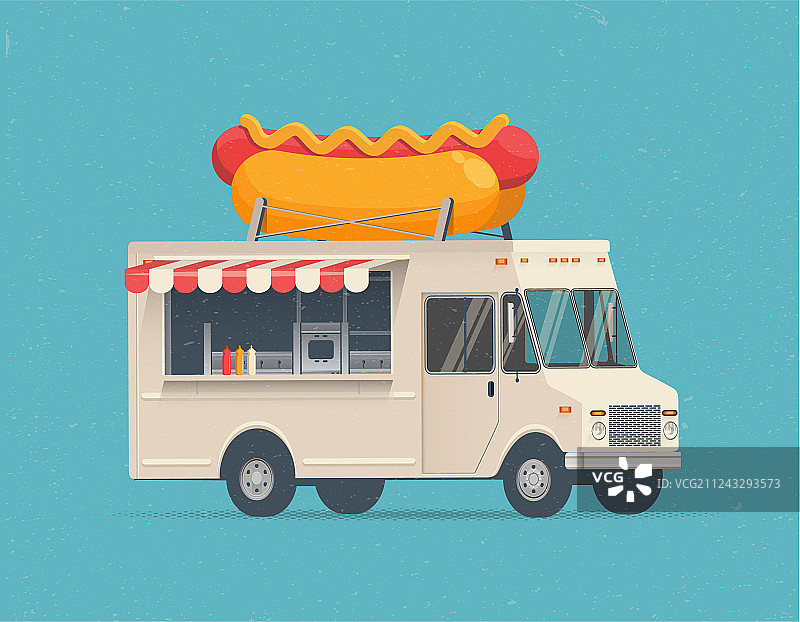 热狗街头餐车图片素材