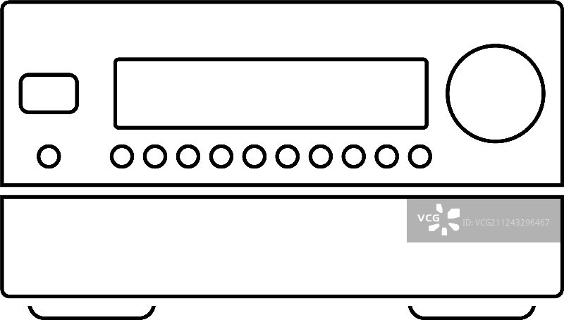 家庭影院接收器图标图片素材