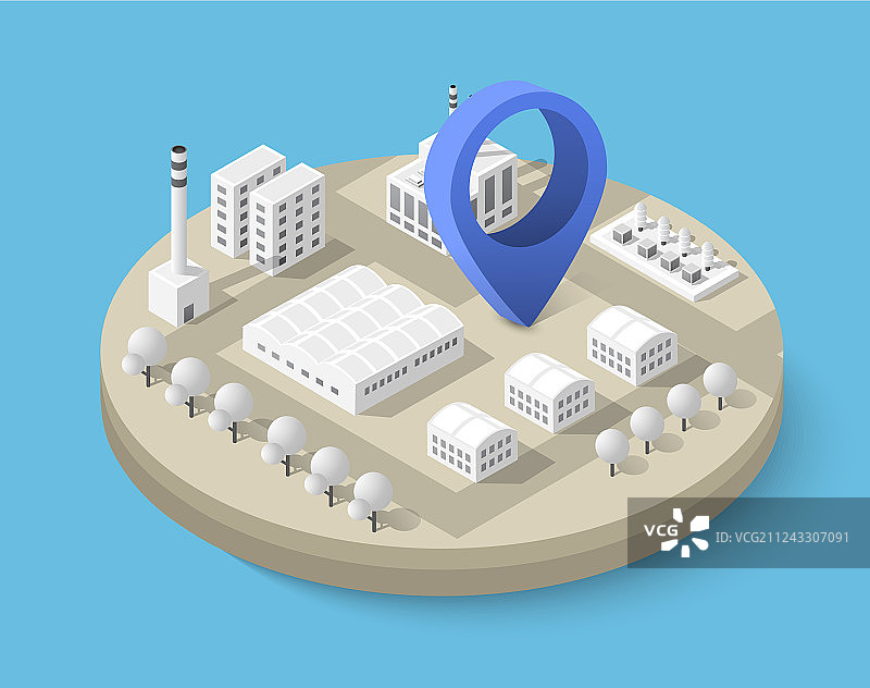 2.5D图钉图标图片素材