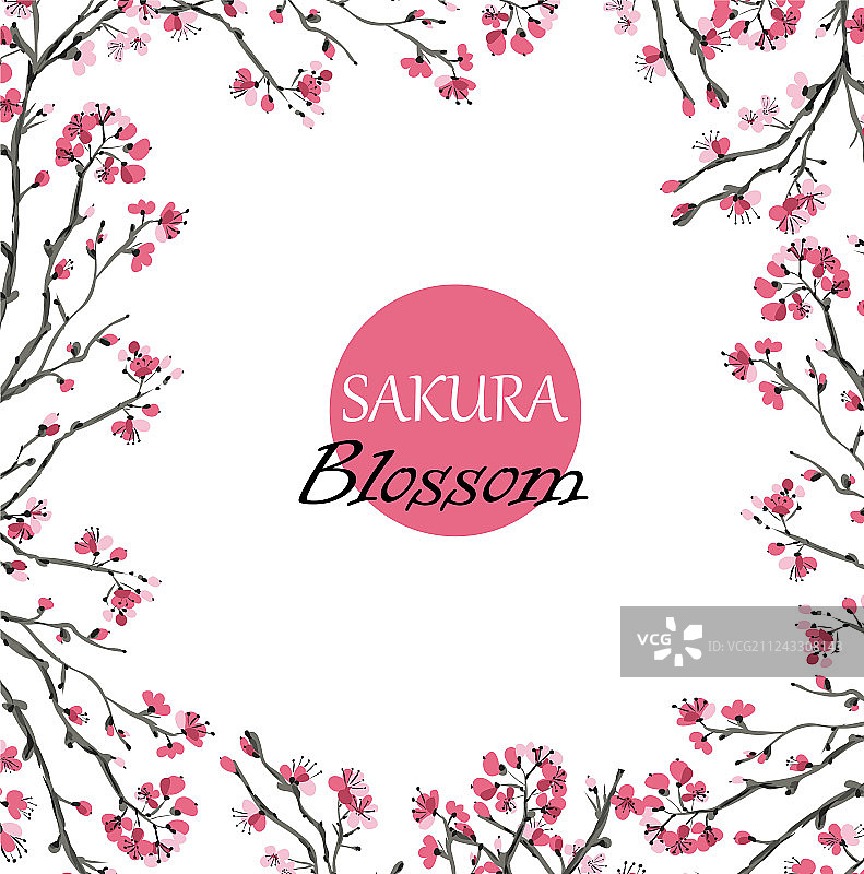 逼真樱花图片素材