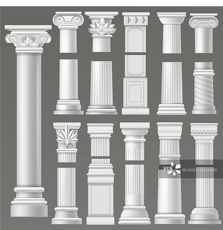 古代历史古董柱图片素材