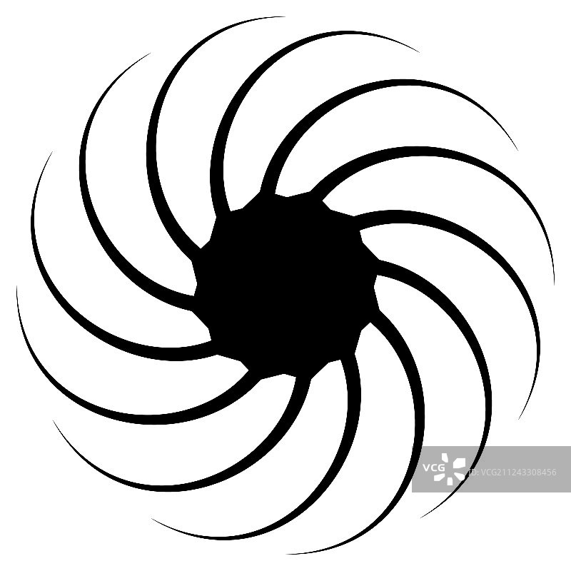 抽象螺旋形状图案旋转弯曲图片素材