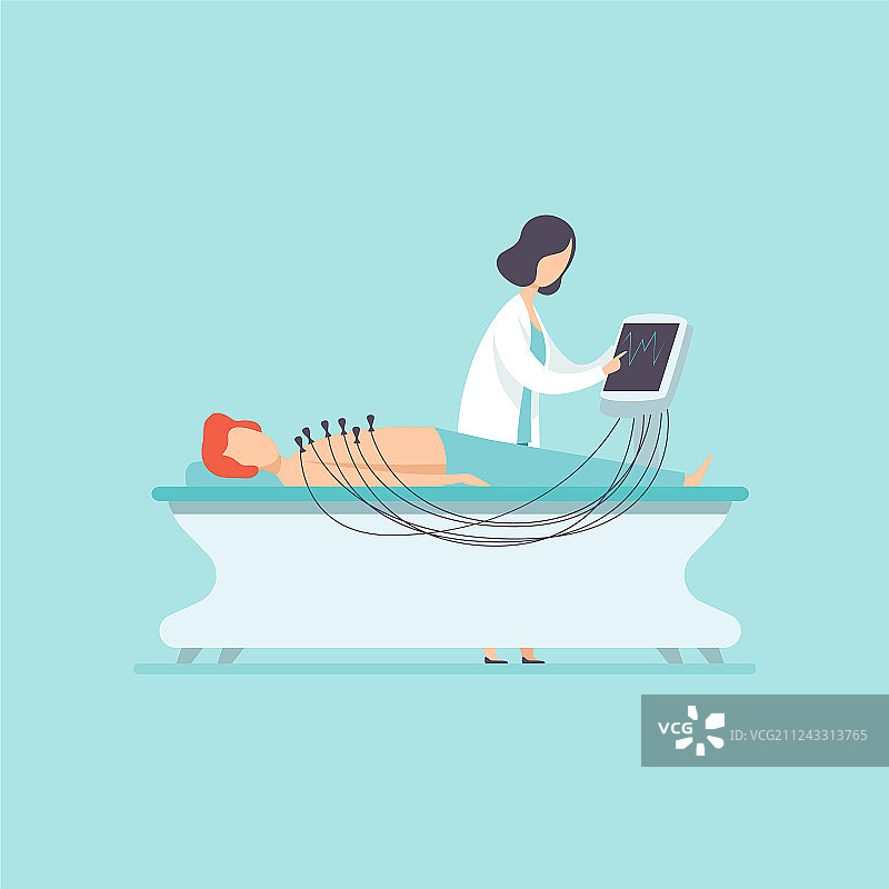 女医生检查病人图片素材