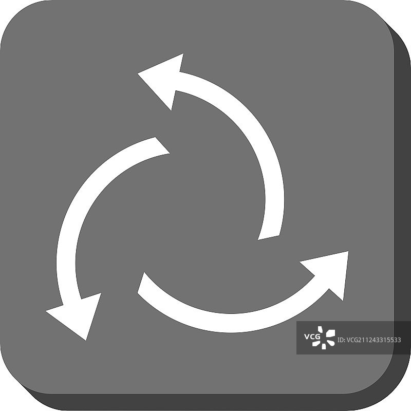 离心箭头圆形方块图标图片素材