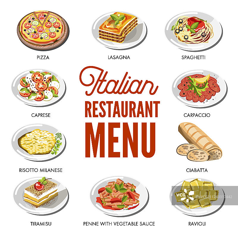 意大利美食传统菜肴图片素材