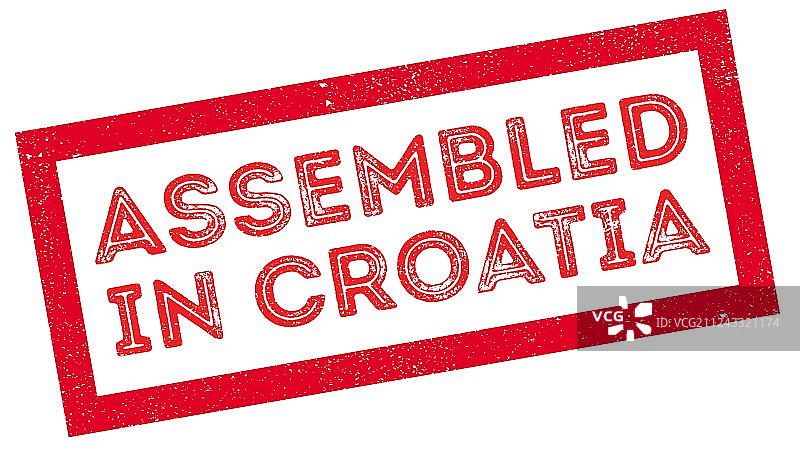 克罗地亚组装橡胶印章图片素材