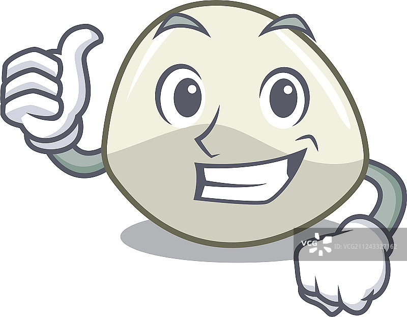 卡通人物点赞新鲜马苏里拉图片素材