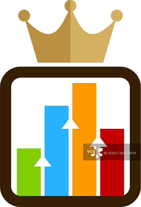 皇冠标志图表图标设计图片素材