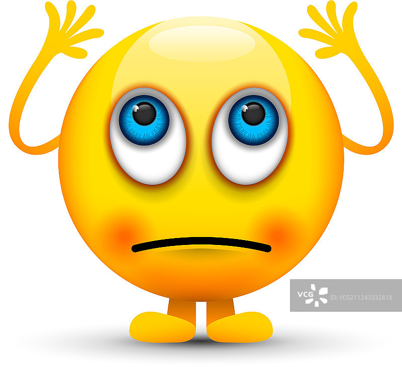 翻白眼表情符号图片素材