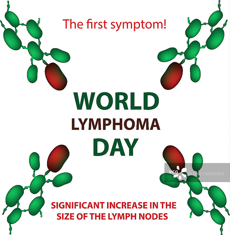 世界淋巴瘤日淋巴结增大图片素材