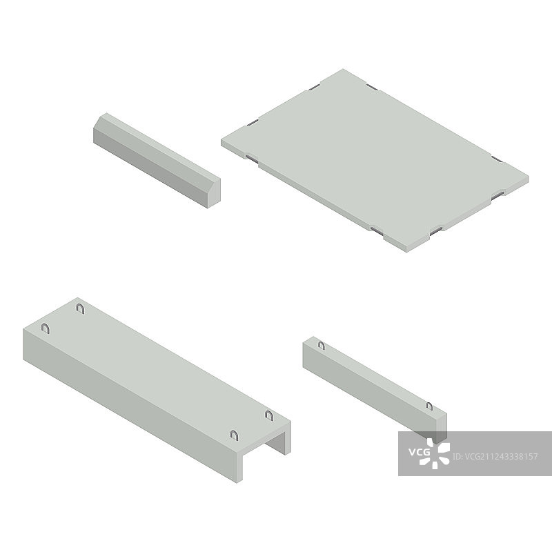 2.5D钢铁混凝土产品素材图片素材