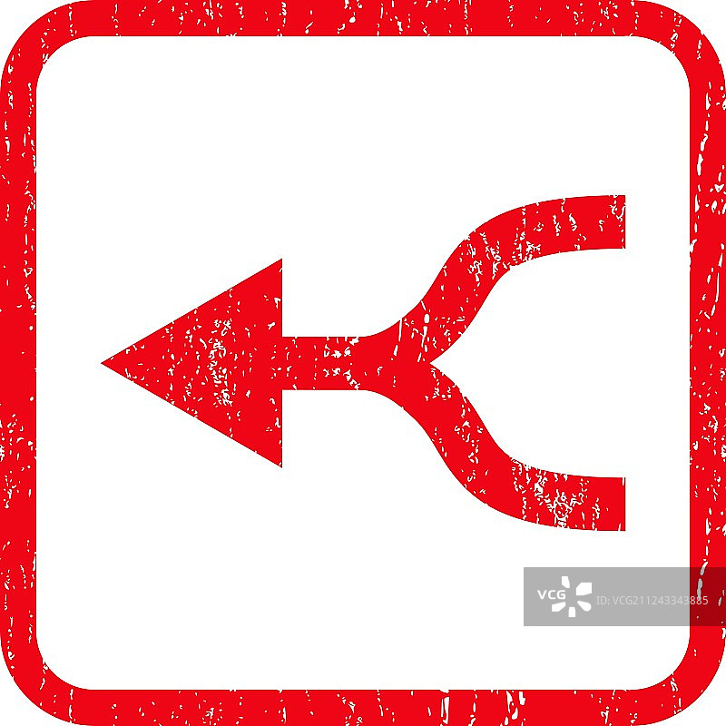 组合箭头左图标橡胶印章图片素材