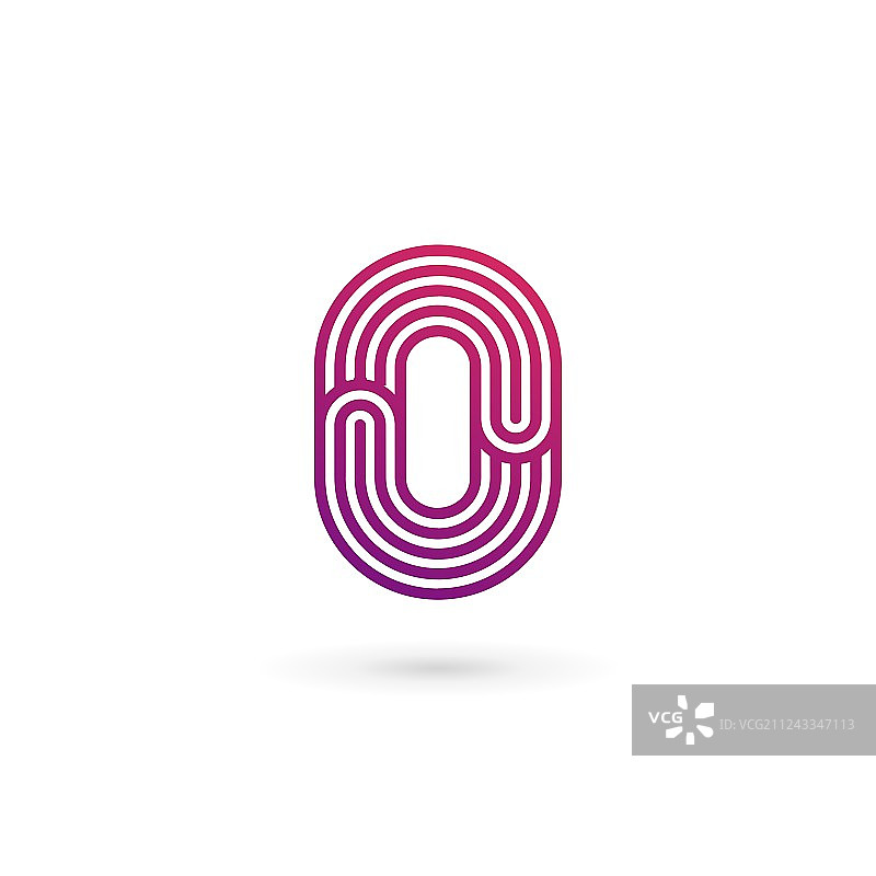 数字0标志图标设计模板元素图片素材