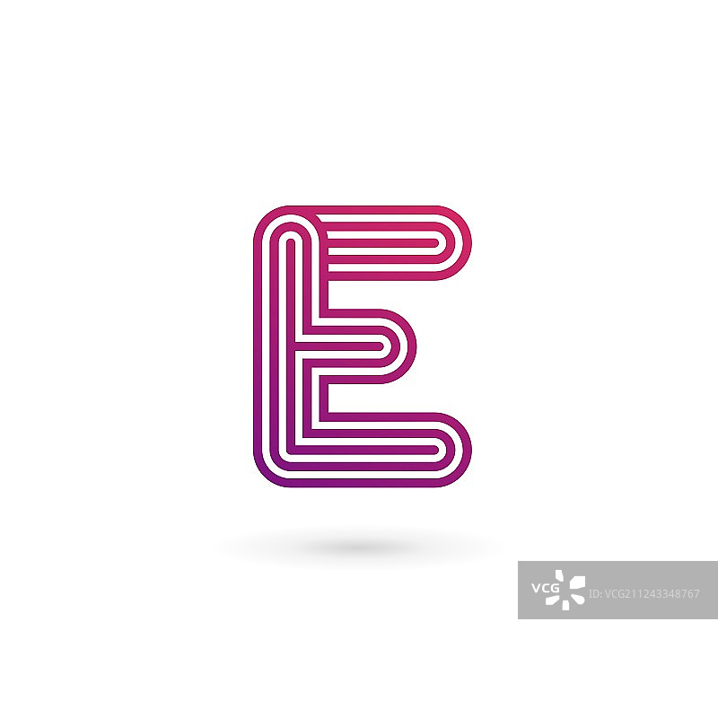字母E标志图标设计模板元素图片素材