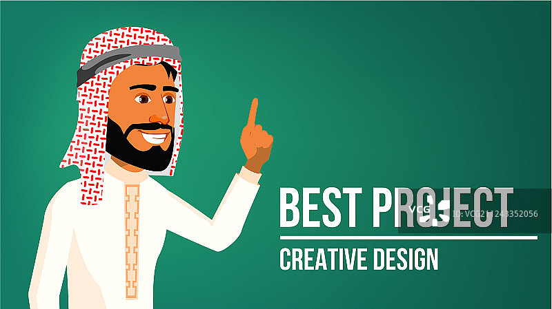 阿拉伯男子banner，中东男子图片素材