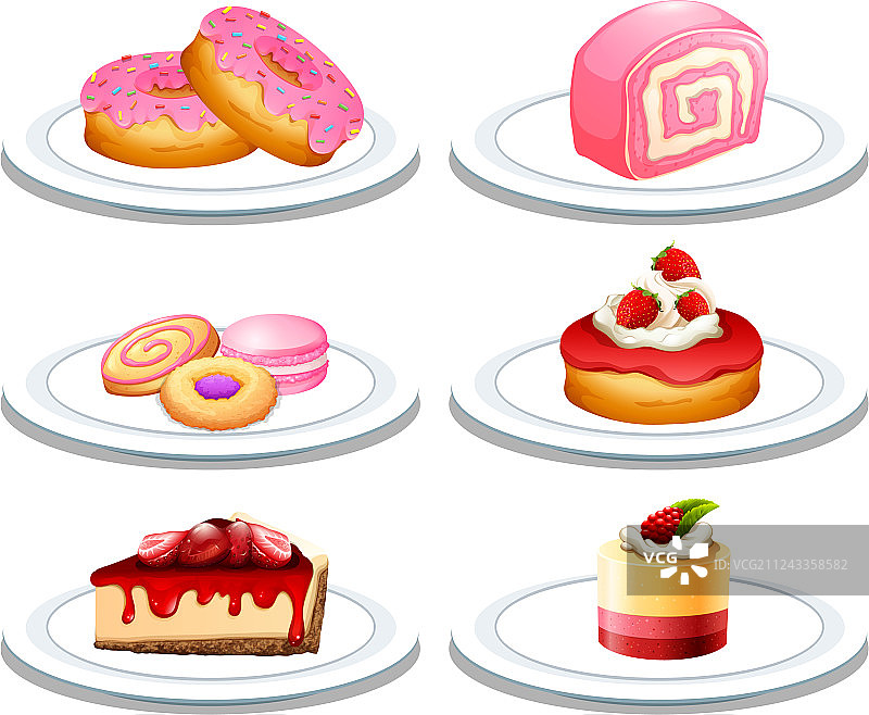 盘中甜点合集图片素材