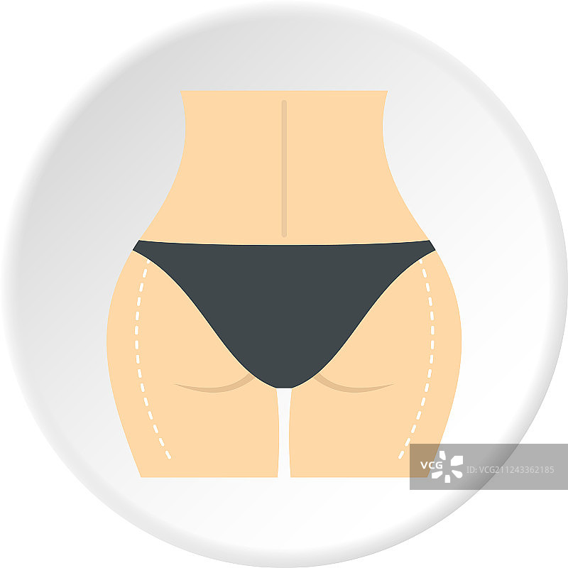 女性臀部图标图片素材