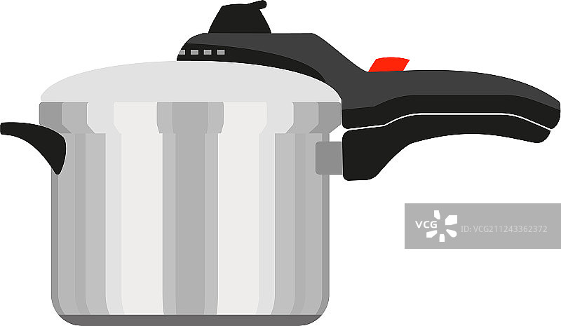 手持压力锅图标扁平风格图片素材