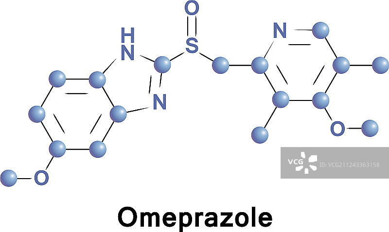 奥美拉唑药物溃疡图片素材