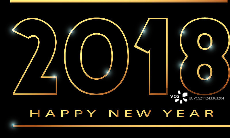 2018新年快乐霍赫洛玛风格banner图片素材