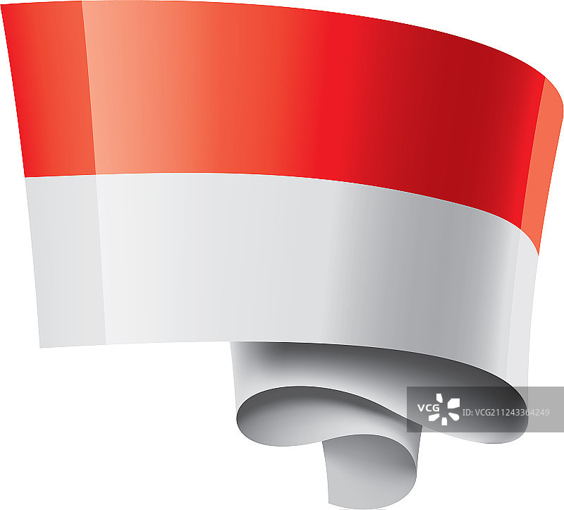 印度尼西亚国旗上有白色图片素材