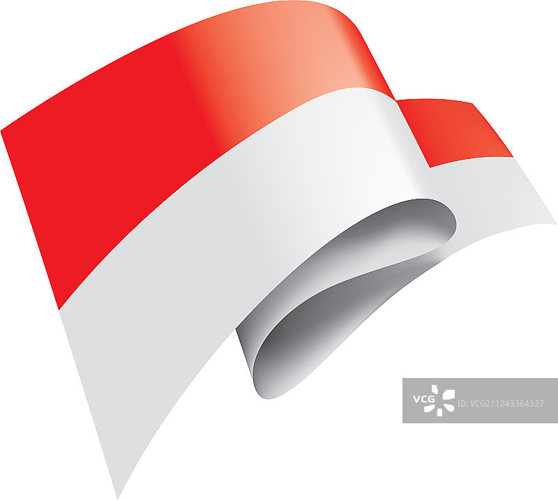 印度尼西亚国旗上有白色图片素材