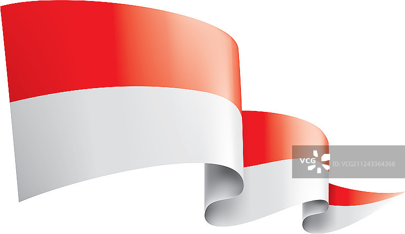 印度尼西亚国旗上有白色图片素材